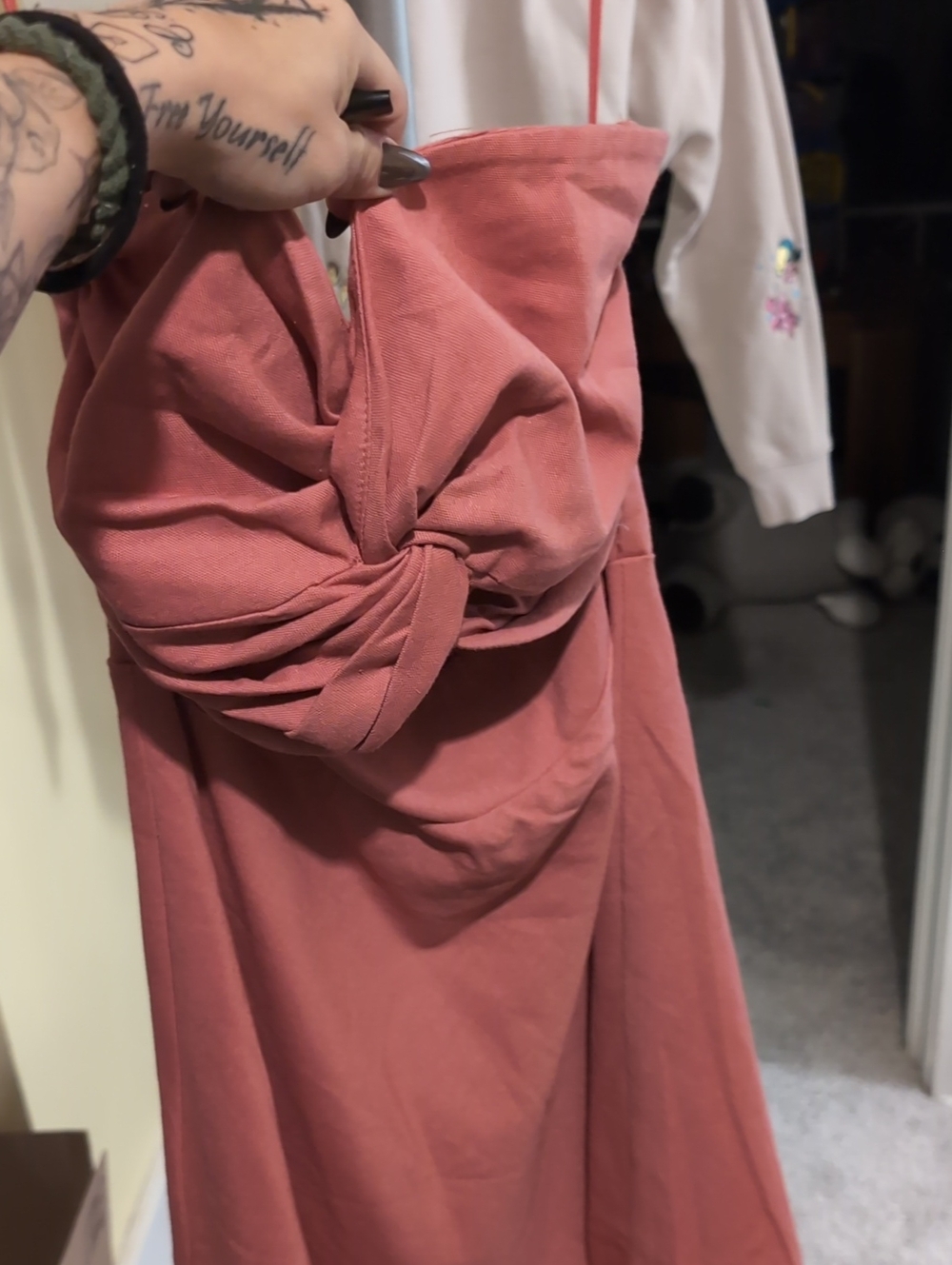 miami Knot-Front Maxi Skirt in Rose